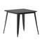Merrick Lane Dryden Indoor/Outdoor Dining Table, 31.5" Square All Weather Poly Resin Top with Steel Base